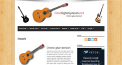 Desktop Screenshot of gitarogreniyorum.net