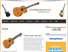 Tablet Screenshot of gitarogreniyorum.net